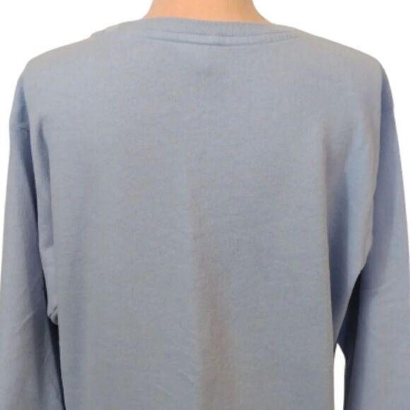 Victoria's Secret PINK Baby Blue Pink State Of Mind Crew Pullover Medium - Picture 9 of 15